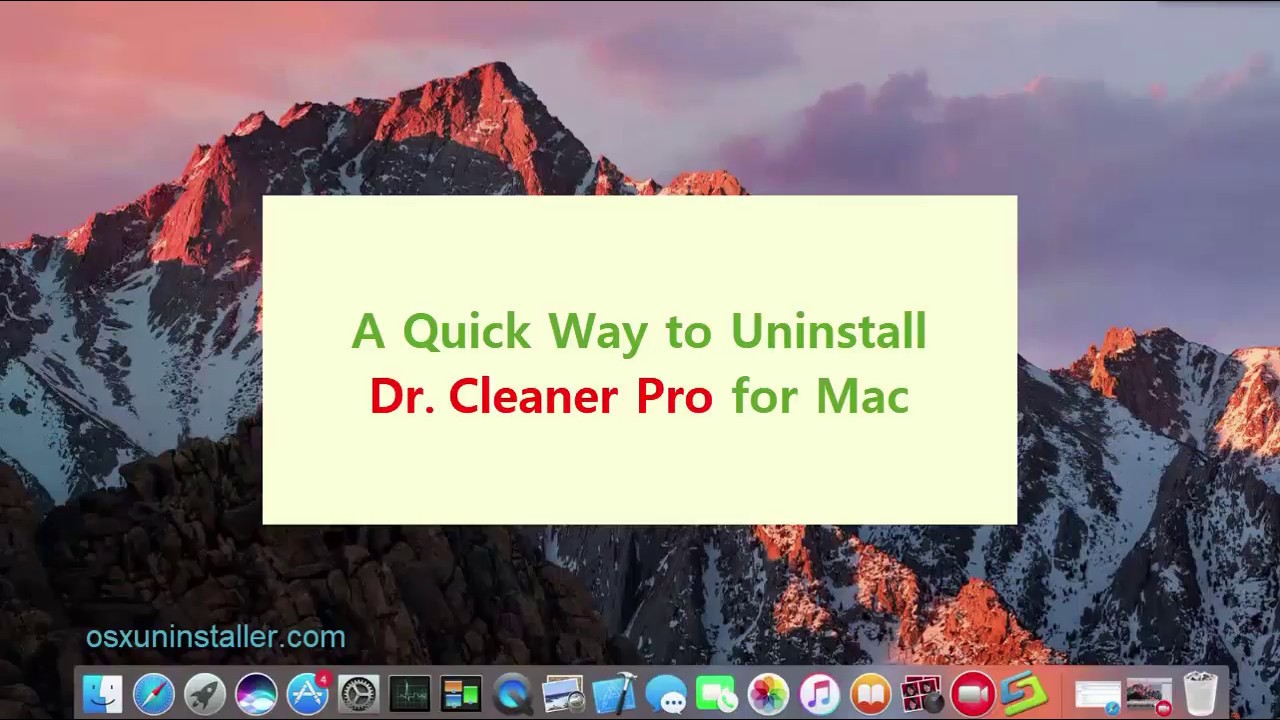 dr cleaner mac versions